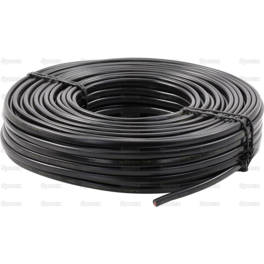 Cable 2x2.5mm2 50m flat black