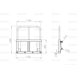 BALE FORK 4 HOLE WITH HIGHBACK