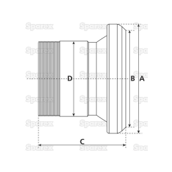 CUP 4 1/4 - 4" PIPE THREAD