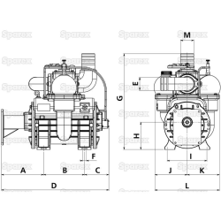 VACUUM PUMP -MEC 8000H WITH MOTOR