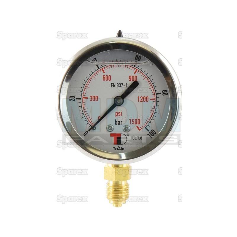 63MM PRESSURE GAUGE 0-100BAR