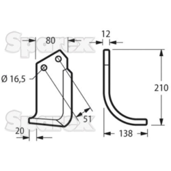 BLADE TUNGSTEN RH