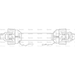 Cardan shafts complete - Weasler, length (Lz): 1210mm, 1 3/8