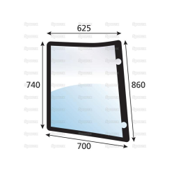 Corner Glass LH (Tinted)