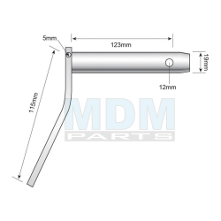 Double Shear Pin - 19x123