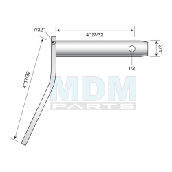 Double Shear Pin - 19x123