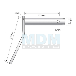 Double Shear Pin - 28x123