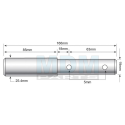 Dual Category Pin - 19/25x166