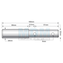 Dual Category Pin - 22/28x180