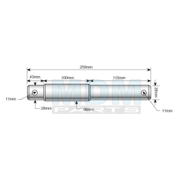 Dual Category Pin - 28/36x258