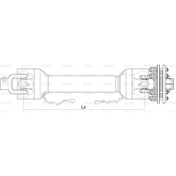 Cardan shafts complete - Sparex, length (Lz): 1010mm, 1 3/8 x