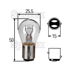 Bulb 12v BAY15d blister