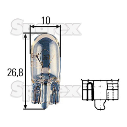 Bulb 12v W2.1x9.5d blister