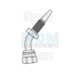 Einschraubstutzen 135° NW6  1/4" BSP innen