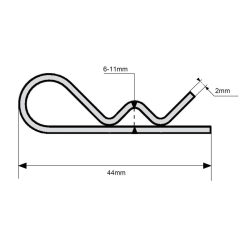 Federstecker 2 mm