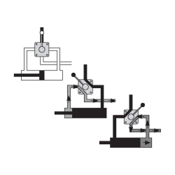 4-way valve (on flange plate)