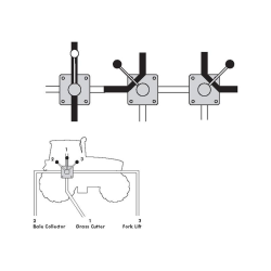 4-way valve (on flange plate)