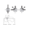 4-way valve (on flange plate)