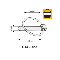 Klappsplinte 500 X 11mm