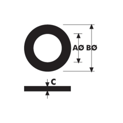 Alu - Scheibe 1/4 x 1/2