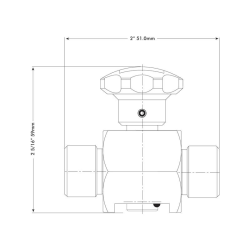 Absperrhahn 3/8&quot; BSP