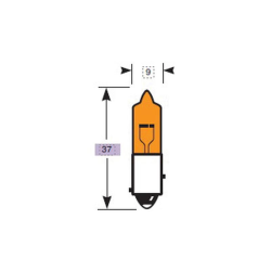 7507-12V21W BAU15S UNV1 ORANGE