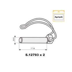 AGRIPAK PIPE L/PIN 4.5 X 32 MM