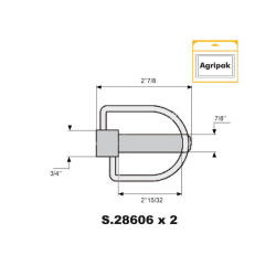 AGRIPAK L/PIN &amp; CHAIN 19MM