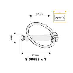 AGRIPAK L/PIN 7/16&quot; H.D.