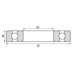 BEARING-ROLLER-60002RS 10X26X8