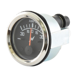 Ammeter 12/24V 30Amp. chrome