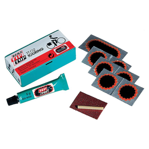 Assortment of bicycle repair kits