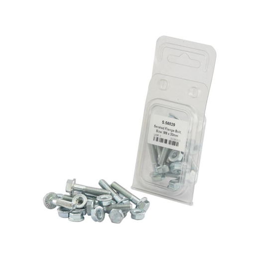 PACK OF FLANGE NUTS&BOLTS M6