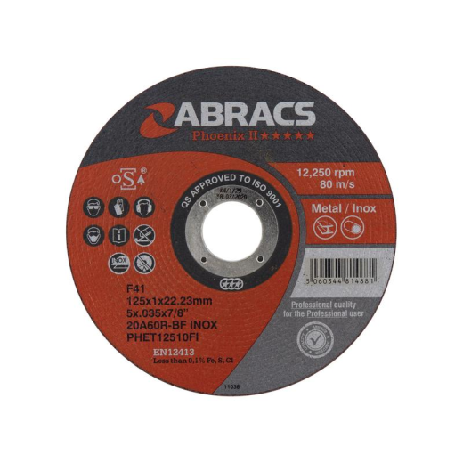 5s Cutting disc 125 x1.0 x22mm