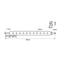 Ackerschiene Kat 2 x 1M