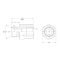 ADPT 3/8"BSP M-1/2"BSP F EXT