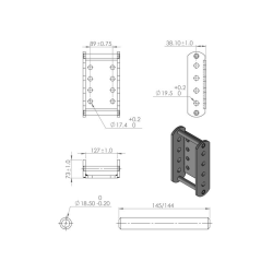 Adapter plate for trailer support devices