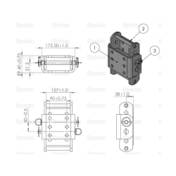 Adapter plate for trailer support devices