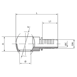 BANJO FITTING-1/4&quot;BSP-6MM BORE