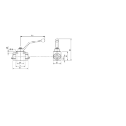 Shut-off valve 1/4&quot; BSP inside