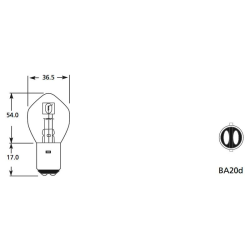 Bulb 12V 35/35W