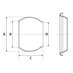 Weld-on piece 4 I