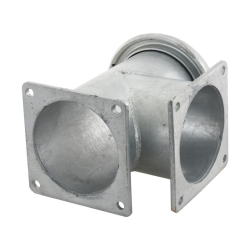 6&quot; T- PIECE MALE WITH SQUARE FLANGE