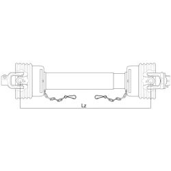 A4 SHAFT 1510MM WITH SHEARBOLT CLUTCH