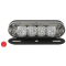 4 LED flashing light flat design red