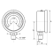 63MM PRESSURE GAUGE 0-25BAR