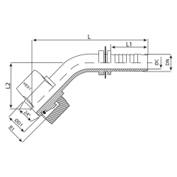 3/8 trousers x 22m 45 deg insert 15L