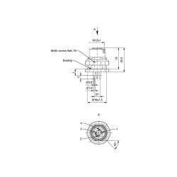 4pin InCab Socket M12 Green