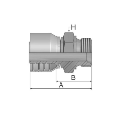 Connection pin BSP 1/4x19 DN6