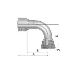 48SERIES 5/8&quot;X3/4&quot;BSP 90*(F)